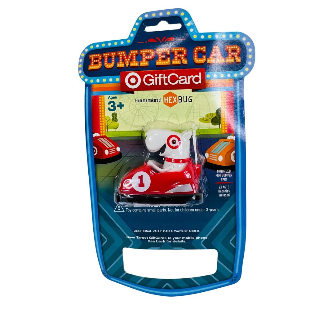 5 for $25| Target Hexbug Bullseye Dog Red #1‎ Bumper Car Gift Card Hexbug